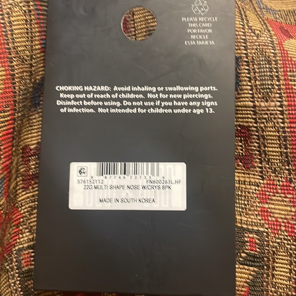 👃6 pack of BRAND NEW nose rings 👃 - Picture 3 of 4